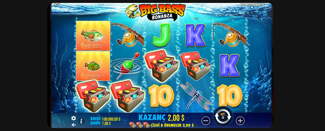 Big Bass Bonanza slot makinesini ücretsiz çevrimiçi oynayın. 